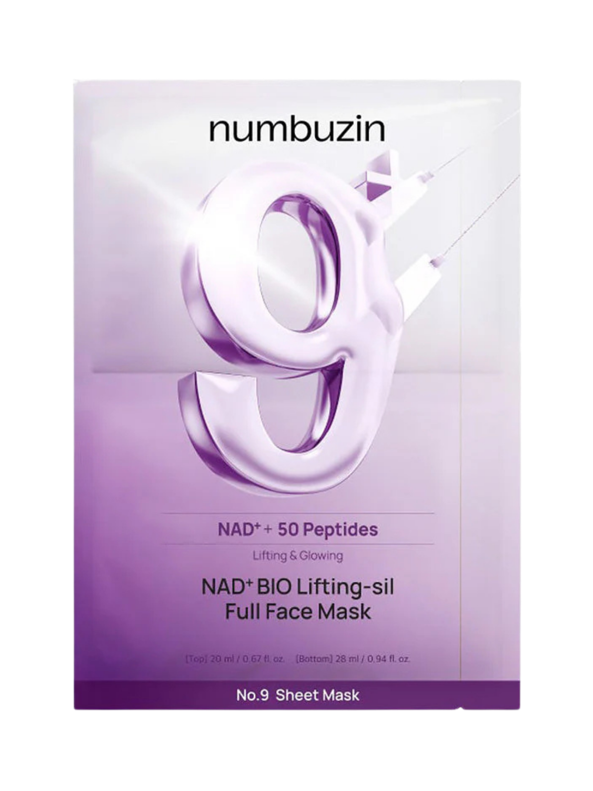 NUMBUZIN No.9 NAD Bio Lifting-sil Full Face Mask
