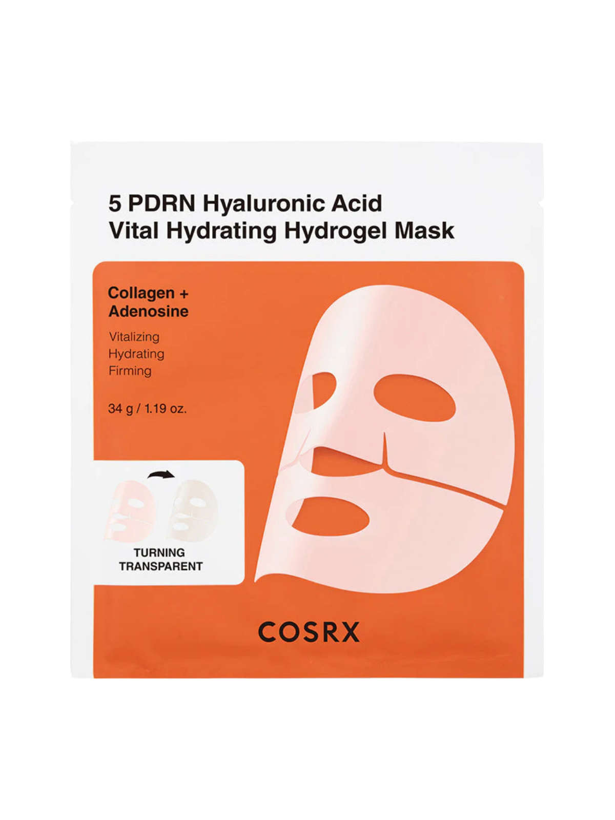 COSRX 5 PDRN Hyaluronic Acid Vital Hydrating Hydrogel Mask (1pcs)