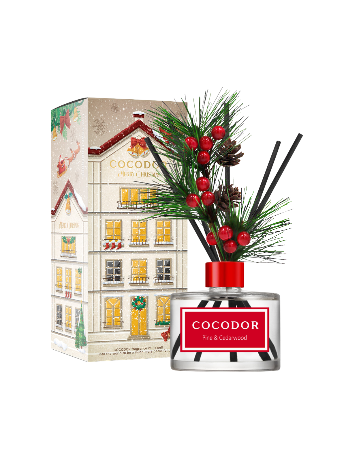 COCODOR Christmas Diffuser Santa's Little House (White) 200ml