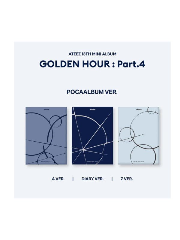 ATEEZ - 13th Mini Album [GOLDEN HOUR : Part.4] (POCAALBUM Ver.) (A Ver. / Diary Ver. / Z Ver.)