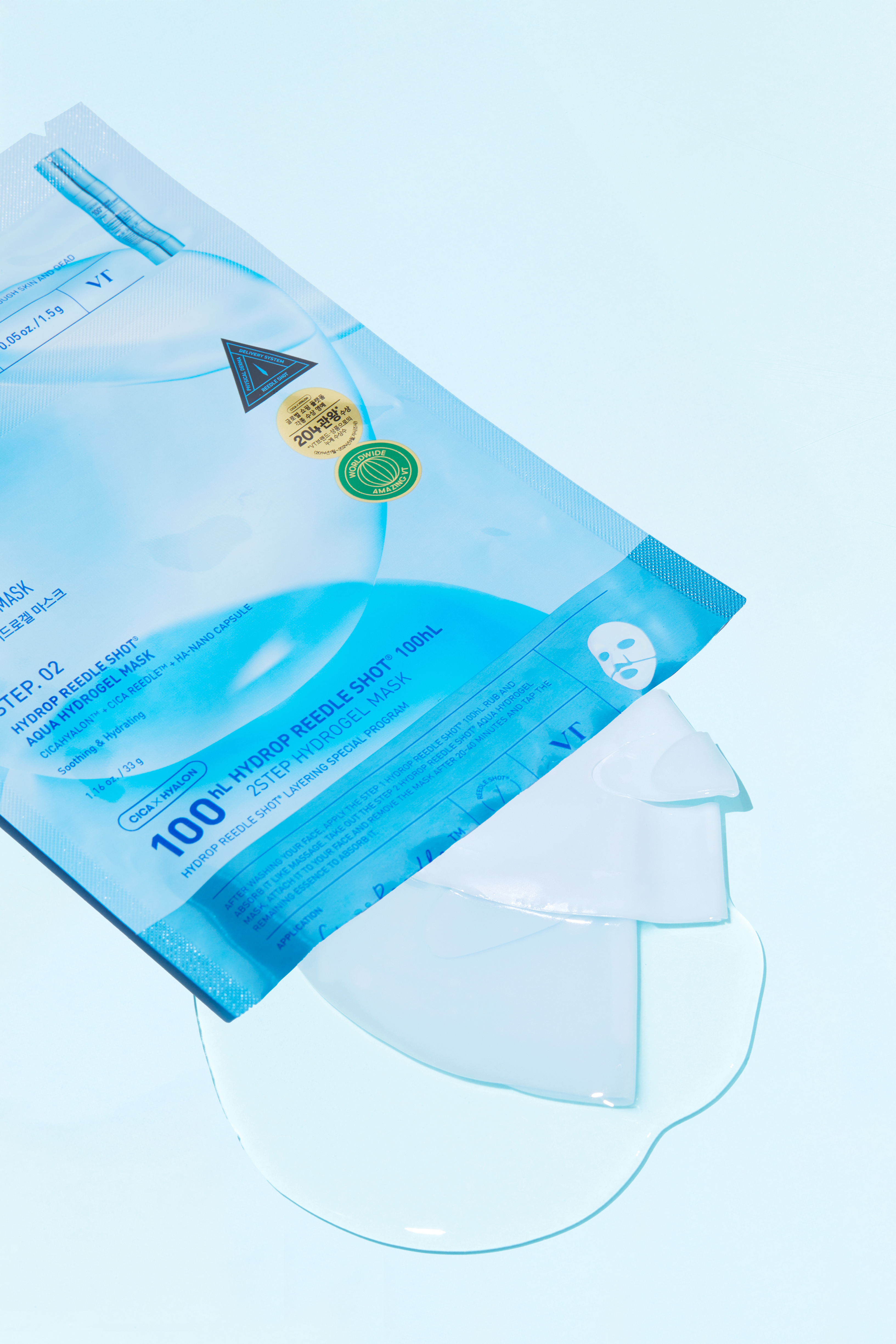 VT COSMETICS Hydrop Reedle Shot 100hL 2-Step Hydrogel Mask