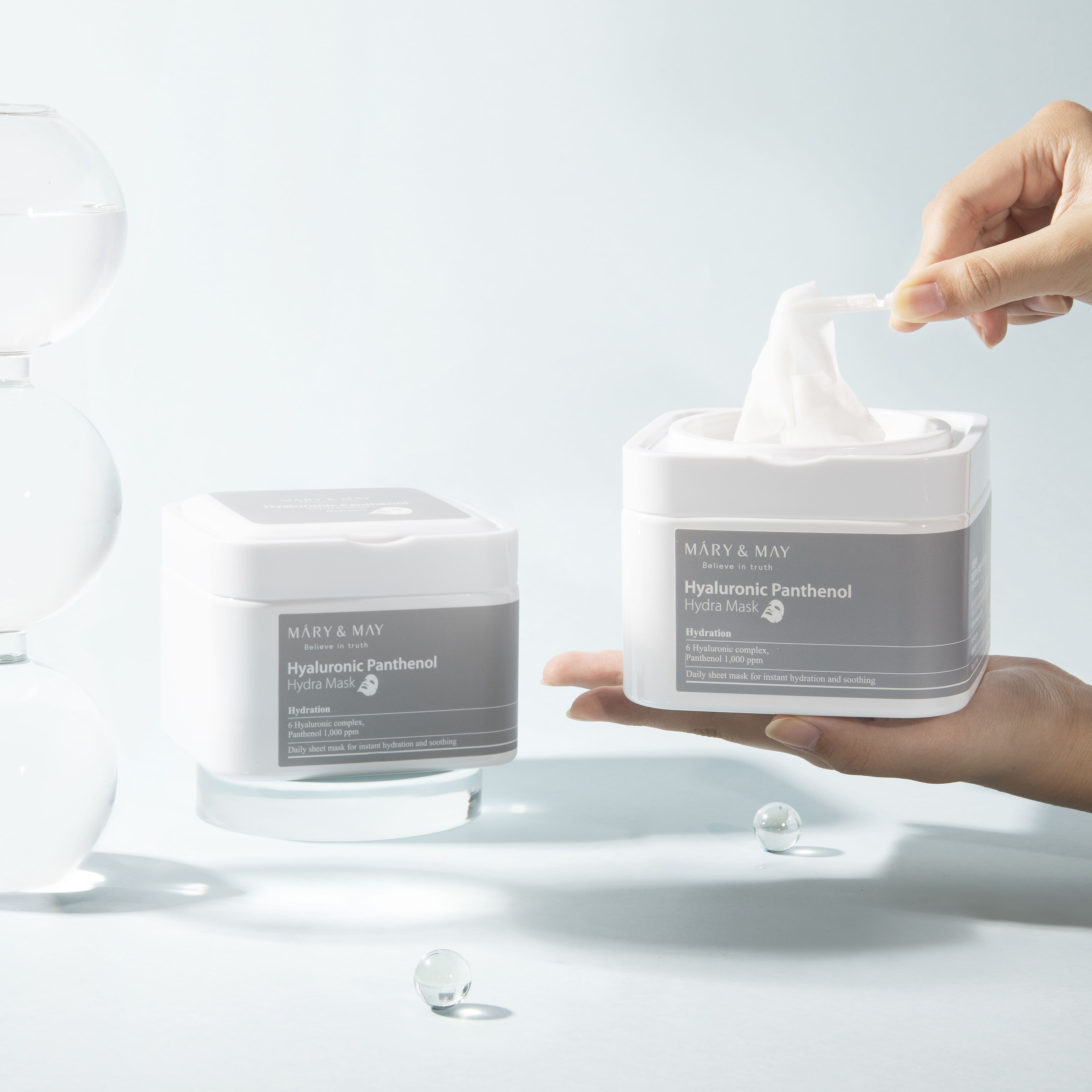 MARY&MAY Hyaluronic Panthenol Hydra Mask 30pc