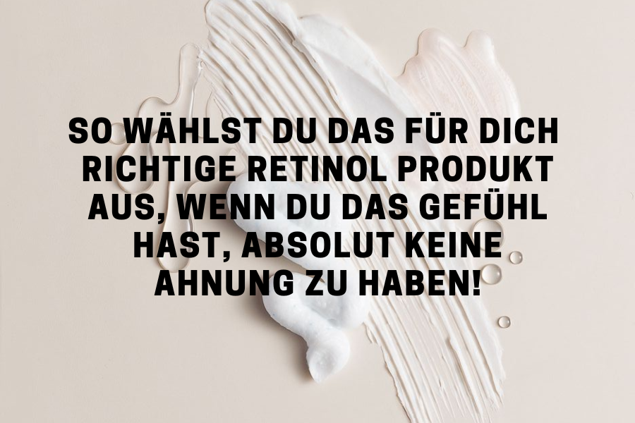 Titelbild für einen Beauty Blog über Retinol Produkte und deren Anwendung.