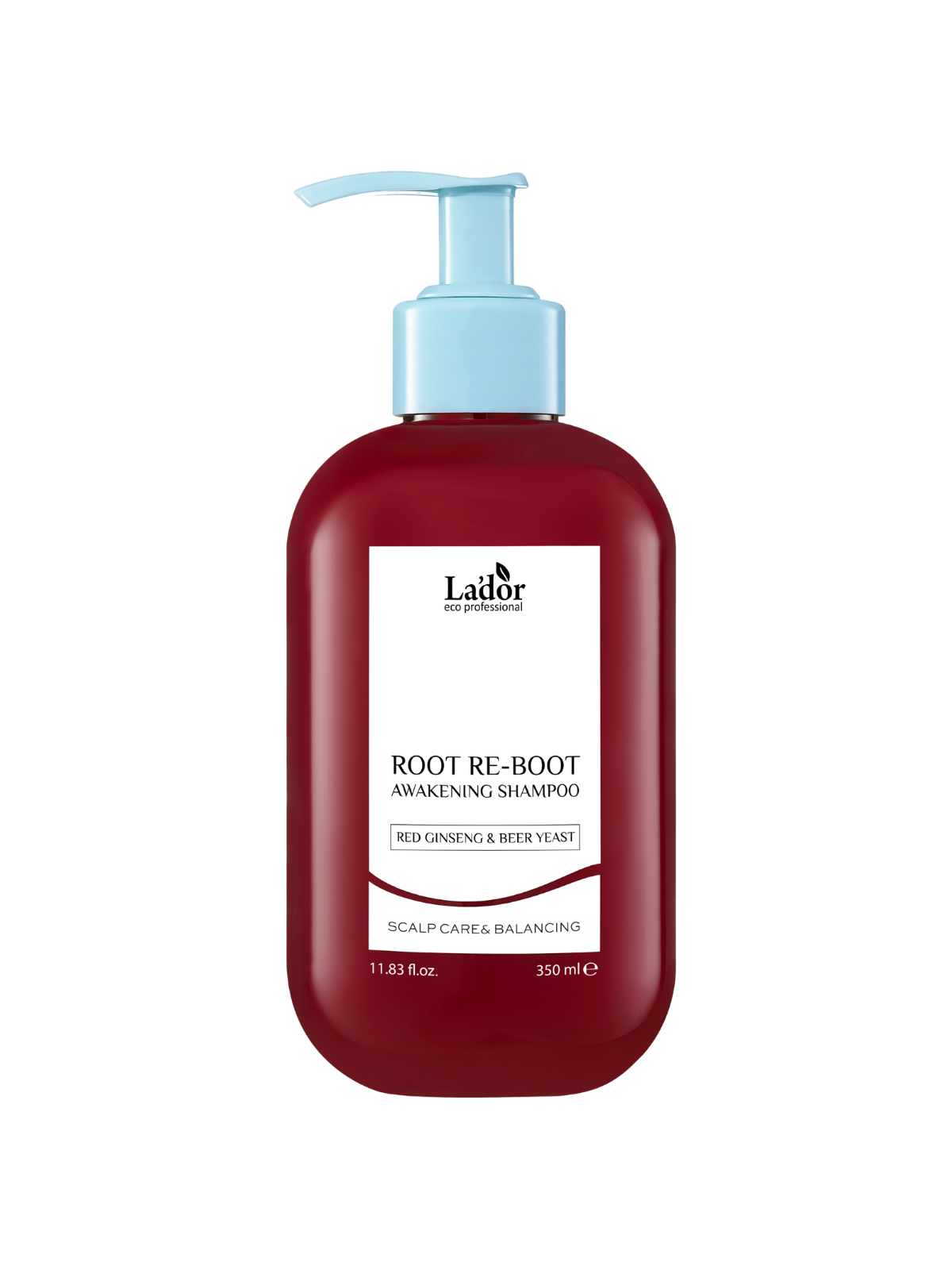 LADOR Root Re-Boot Awakening Shampoo (Red Ginseng & Beer Yeast) 350ml