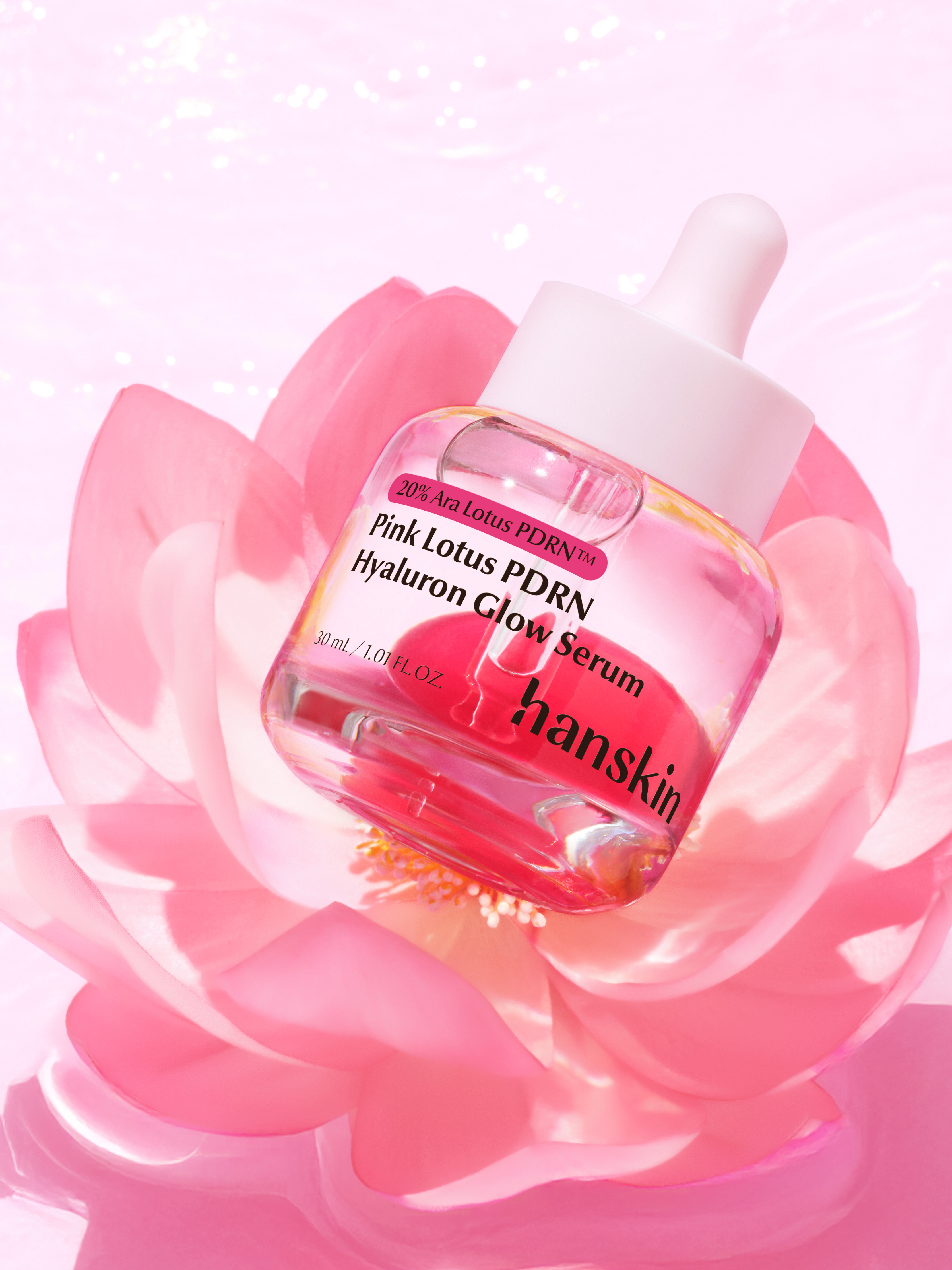 HANSKIN Pink Lotus PDRN Hyaluron Glow Serum 30ml