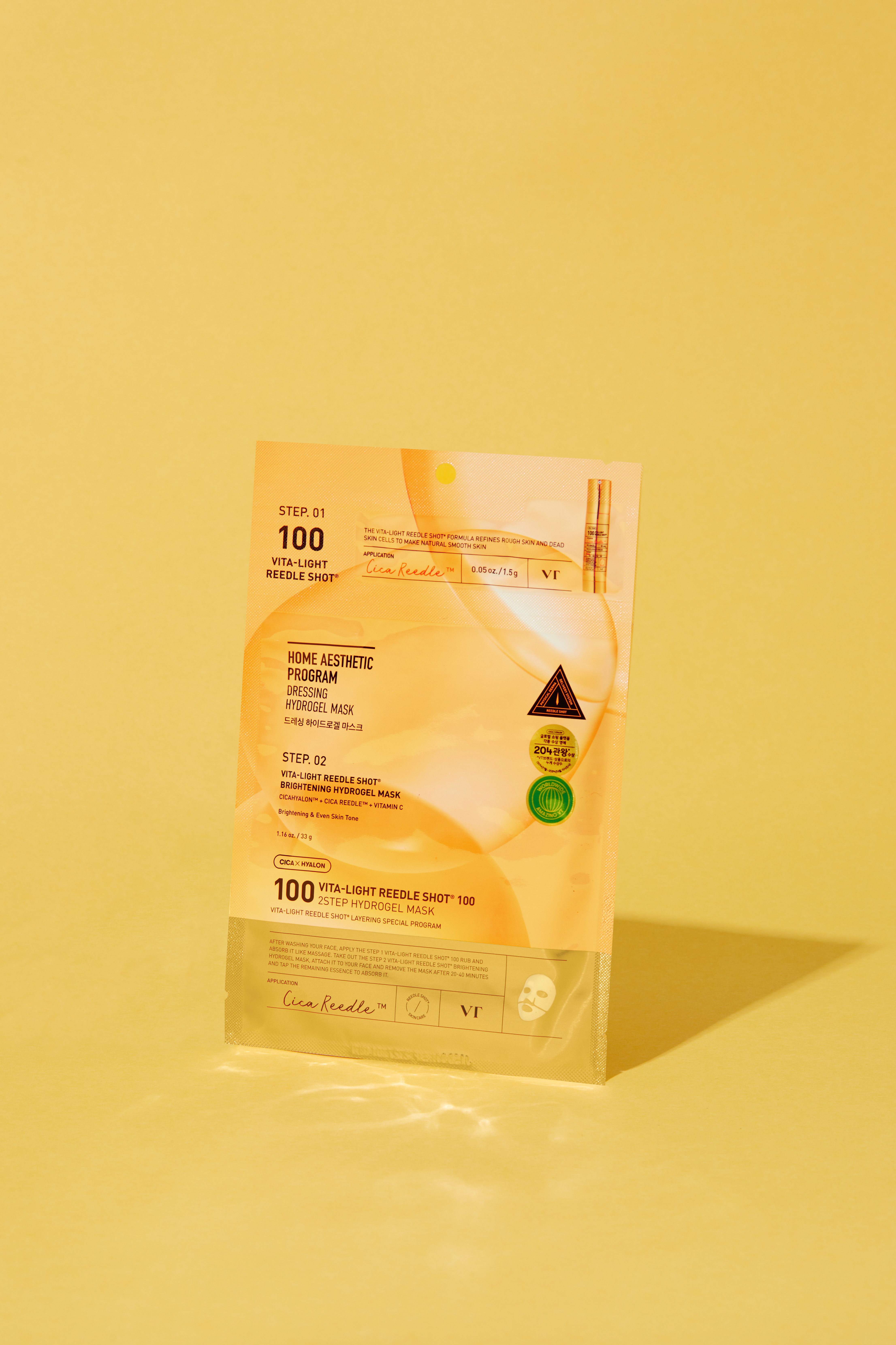 VT COSMETICS Vita-Light Reedle Shot 100 2-Step Hydrogel Mask
