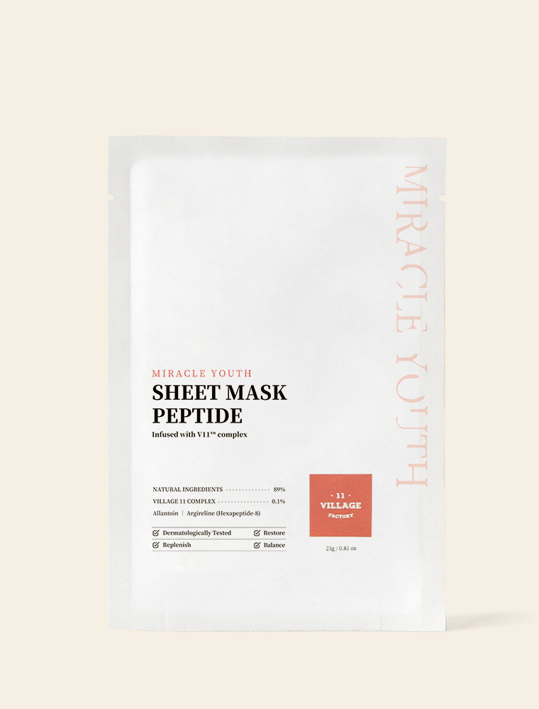 VILLAGE 11 FACTORY Miracle Youth Sheet Mask Peptide