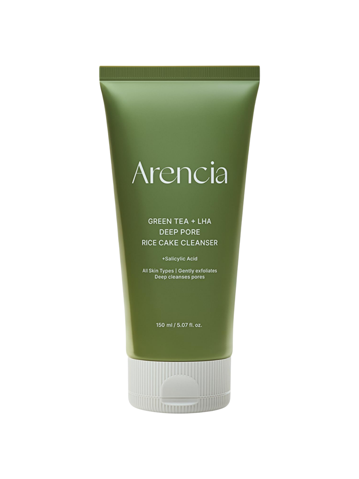ARENCIA Green Tea + LHA Deep Pore Rice Cake Cleanser