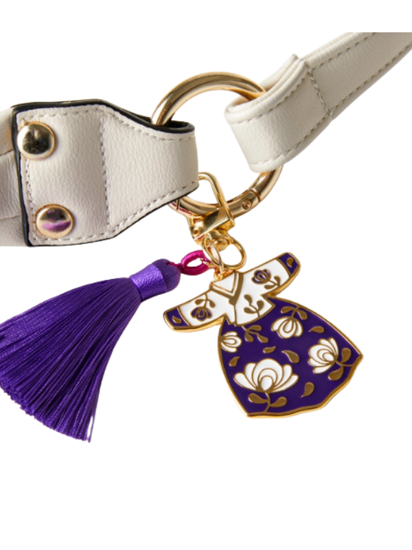 KIMSMI Hanbok Keychain Purple (Camellia / Plum blossom)