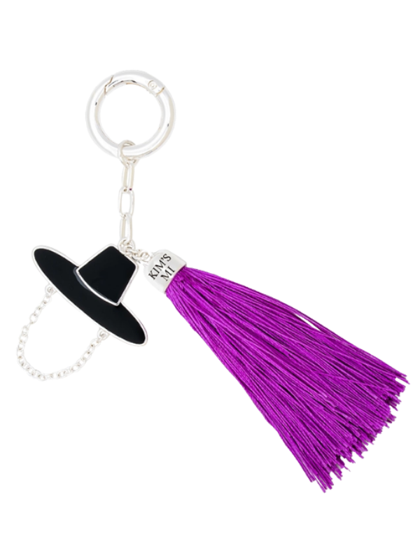 KIMSMI Gat Tassel Charm Keyring (Purple)