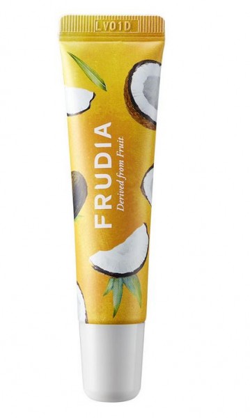 Eine Lippenpflege der Marke Frudia in der Version Coconut Honey