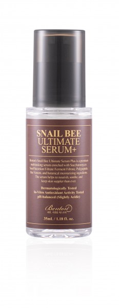 Ein Serum der Marke Benton mit Schneckenschleim und Bienengift